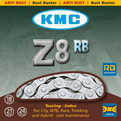 Цепь KMC Z8 8ск. 114L Silver/Grey